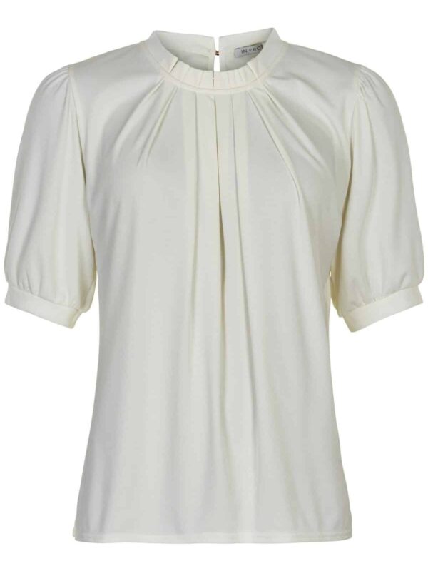 IN FRONT - Bluse "Grazia" med flæse
