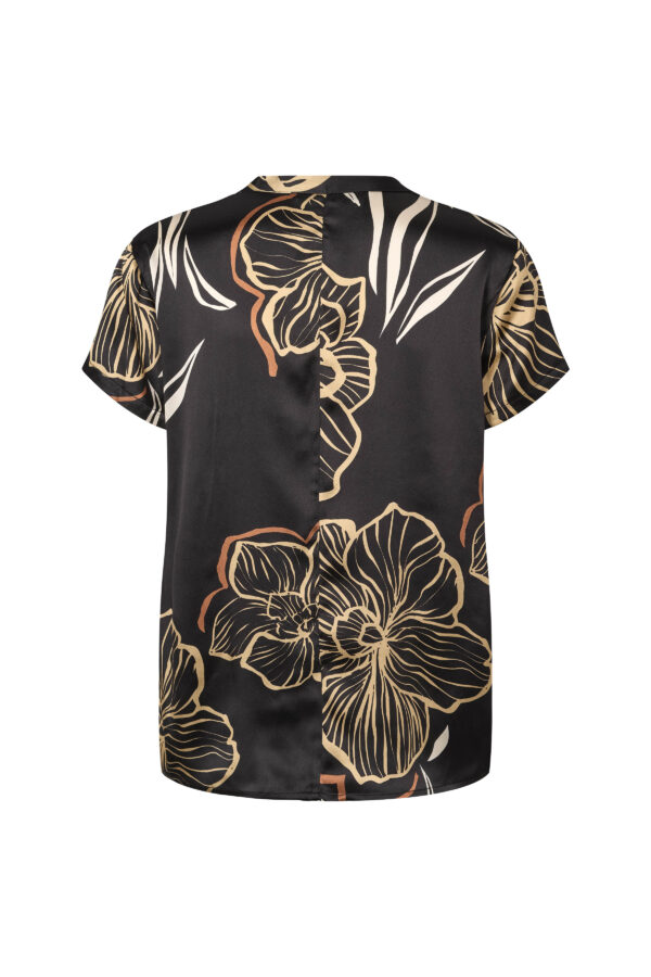 PBO1008N - 845 Black print - Extra 2 PBO - Silkebluse
