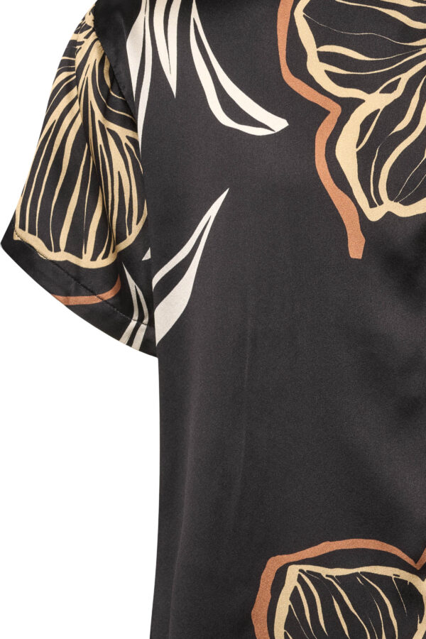 PBO1008N - 845 Black print - Extra 5 PBO - Silkebluse