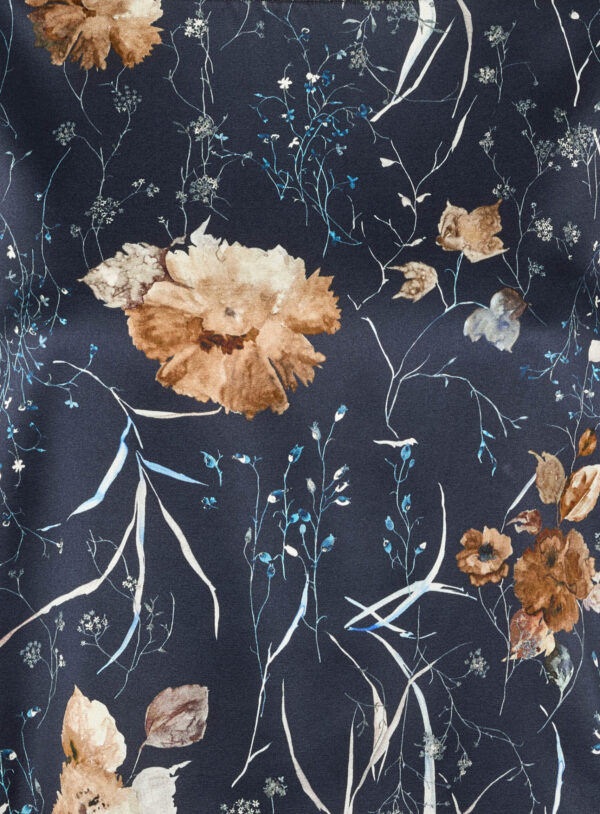 PBO1010 - 837 Dark flower - Extra 3 PBO - Silkebluse