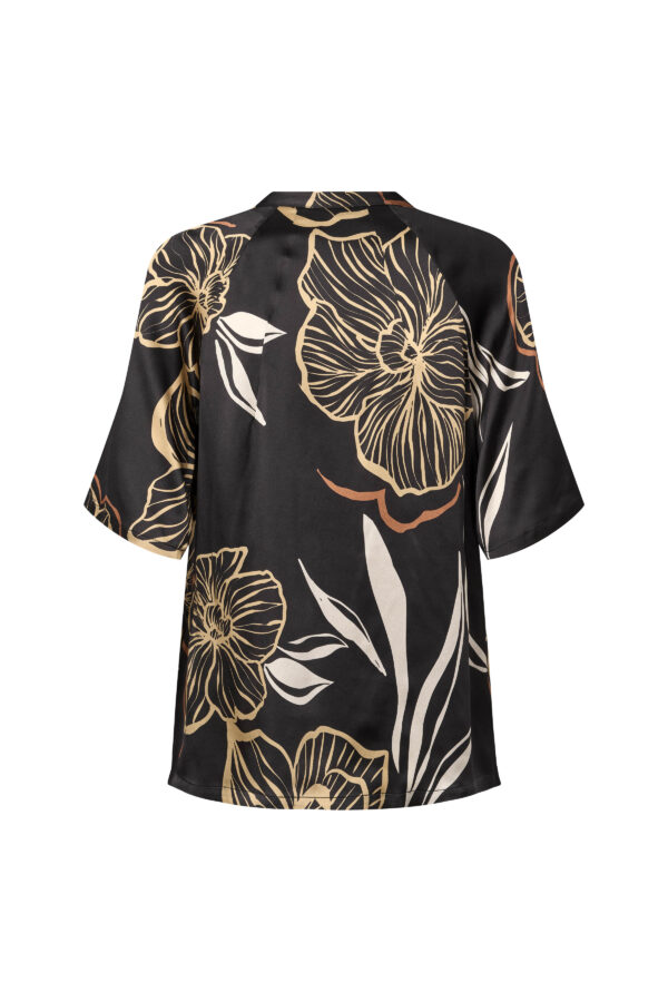 PBO1766 - 845 Black print - Extra 2 PBO - Skjorte