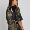 PBO1766 - 845 Black print - Extra 7 PBO - Skjorte
